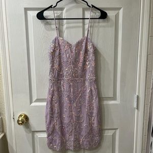 Haylie Sequin Short Party Dress